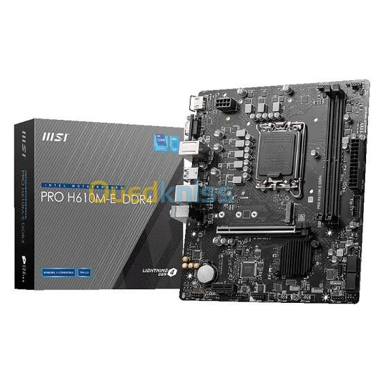 Carte mère MSI Pro H610M-E DDR4 Micro ATX (Neuf Jamais Utilisé)