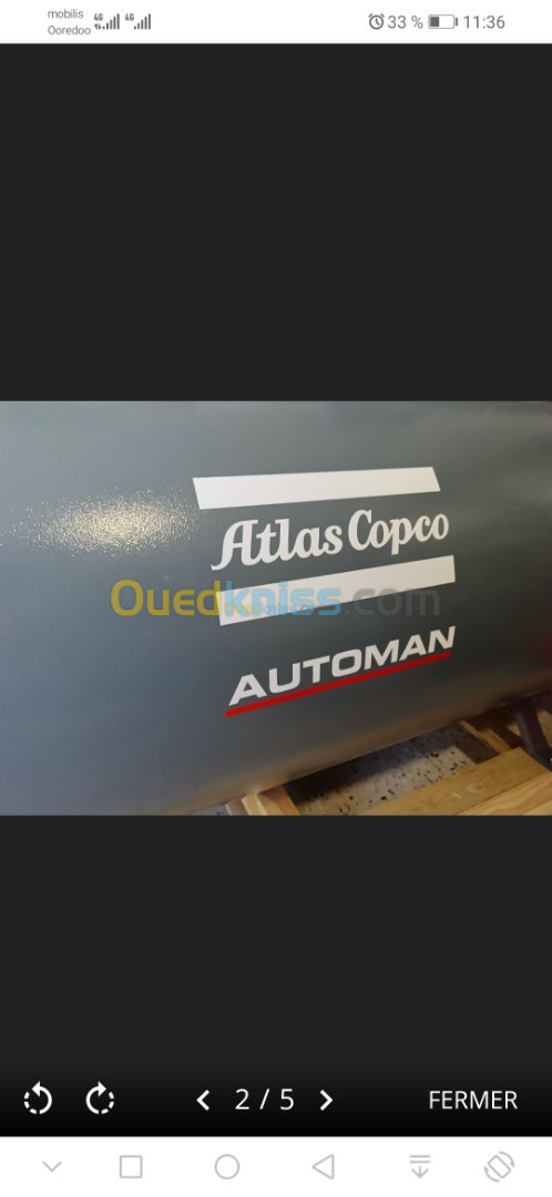 Compresseur à air 500l atlas copco