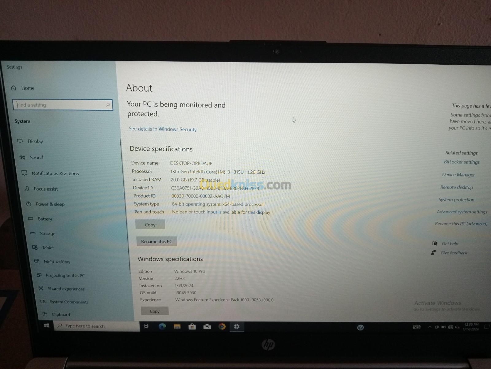 HP Laptop 15-fd0021nx