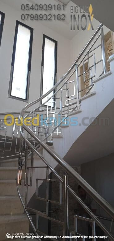 Rampe escalier Inox 