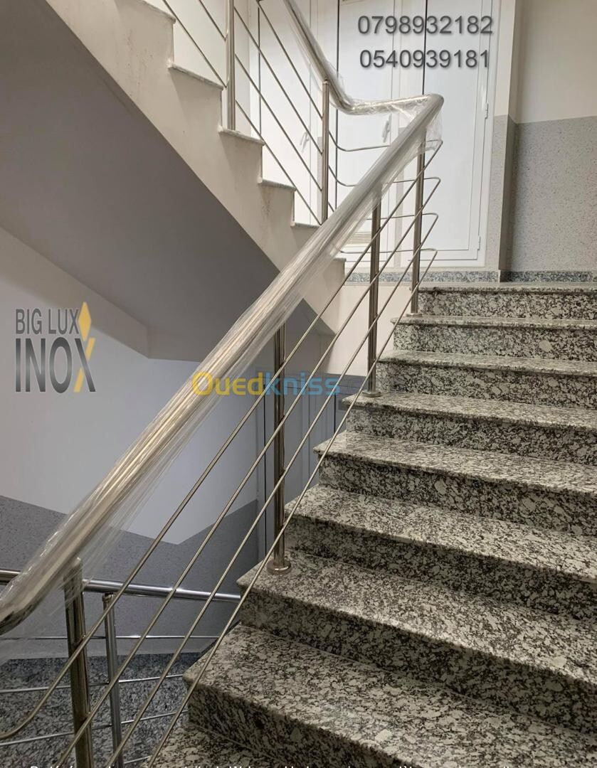 Rampe escalier Inox 