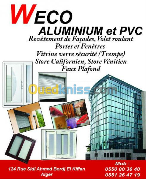 menuiserie aluminium et pvc