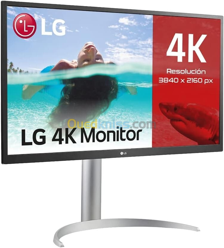 LG 27UP550N-W 4K 2160P LED 64 Hz - IPS - HDR 10 - Pivot - AMD FreeSync - Low Blue Light 