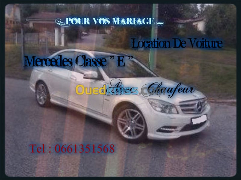 Location De Voiture Mariage avec chauf