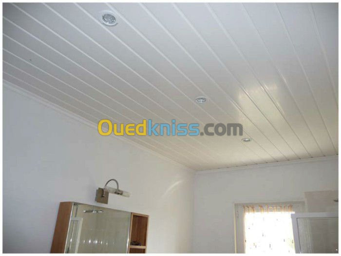 tout travaux de faux plafond en PVC 