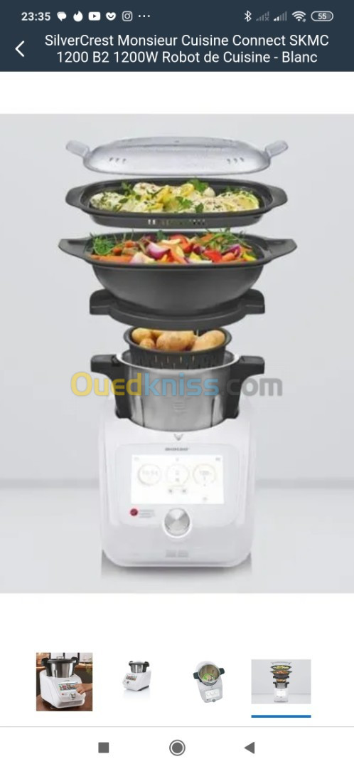 Monsieur Cuisine Smart commande vocale 1200 kw 12 vitesses, 2 ans de garantie internationale