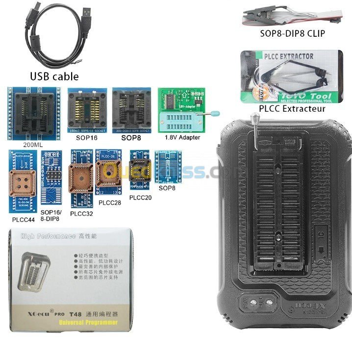 MiniPro TL866II Plus + adaptateur 