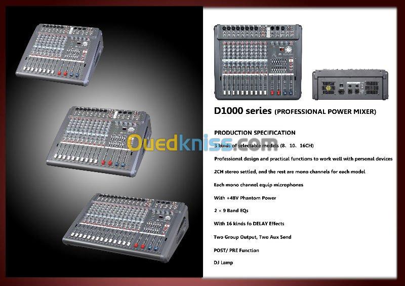 Table Mixage AUDIOMIX Amplifier DSERIE