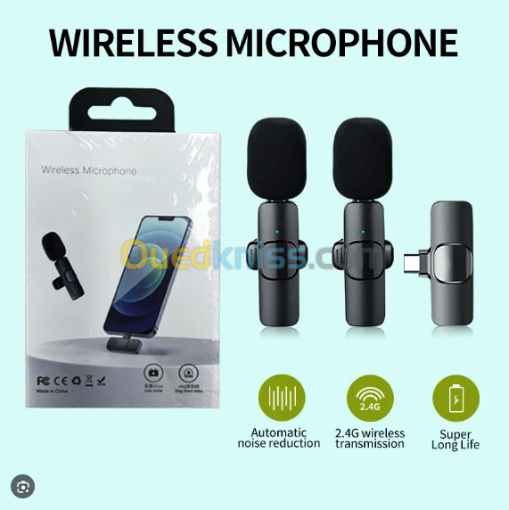 Wireless Microphone Audio Video Mini Mic   مايكروفون لاسلكي