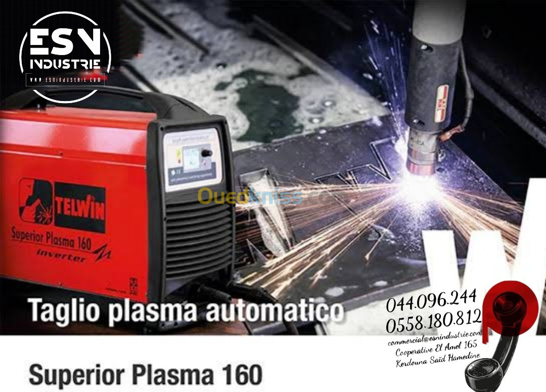 Poste Découpe Plasma CNC Superior 160A (Equivalent Hypertherm Power Max 125)