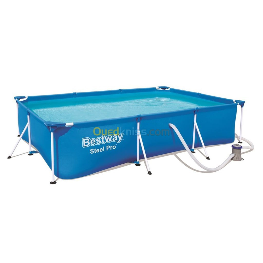 Steel Pro Piscine Rectangulaire Avec Filtre et Pompe 300 x 201 x 66 cm Bestway