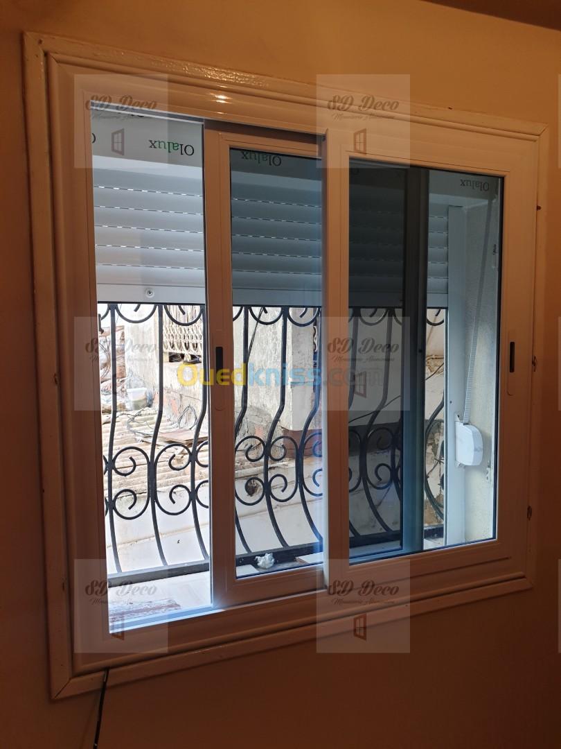 Fenêtre porte accordéon aluminium 