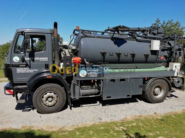 Camion vidange débouchage canalisation 