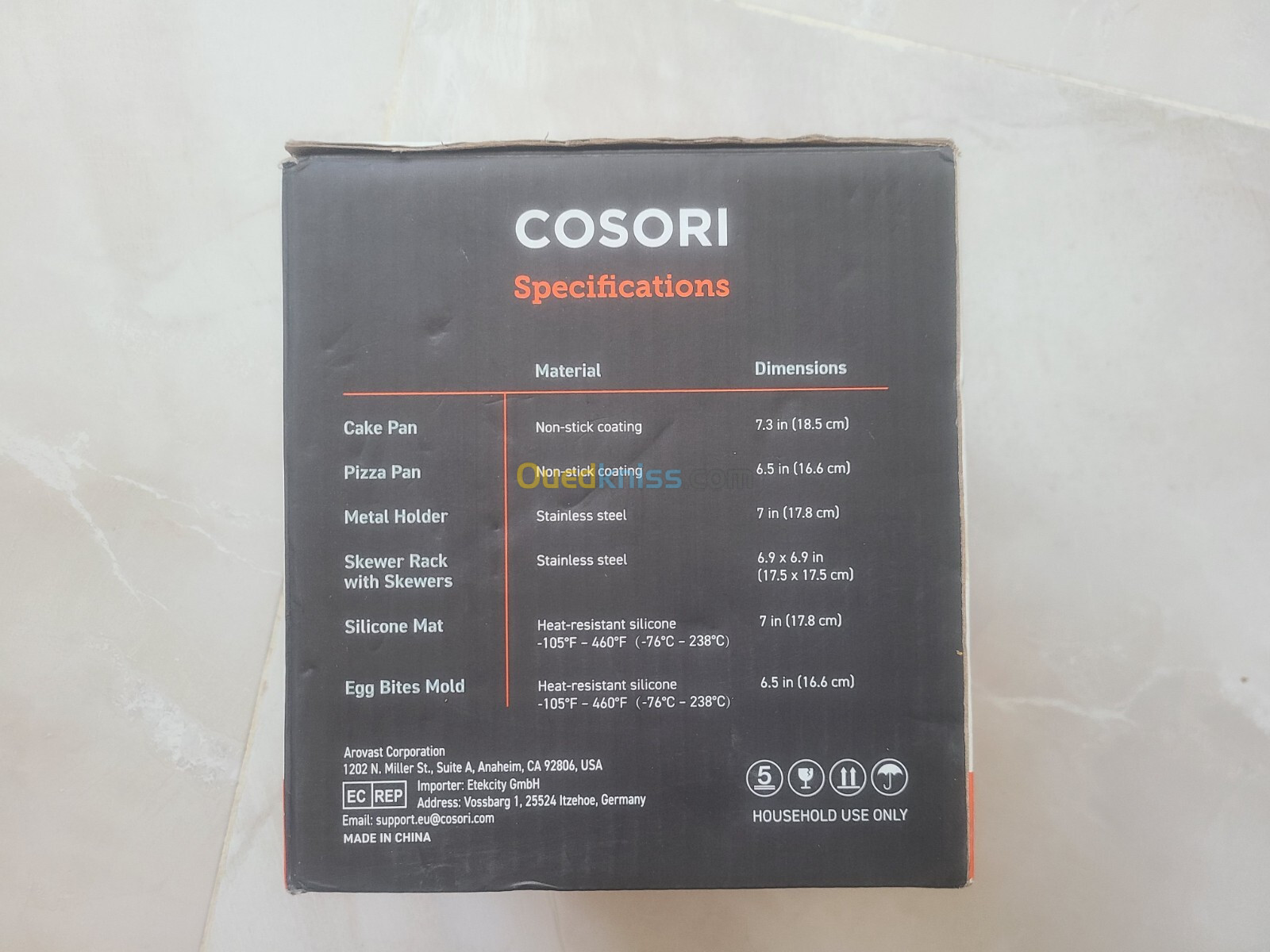 Cosori air freyet accessoires (للتخييم)