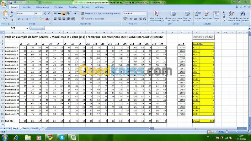 Formation EXCEL pour les Ro-istes (RO)