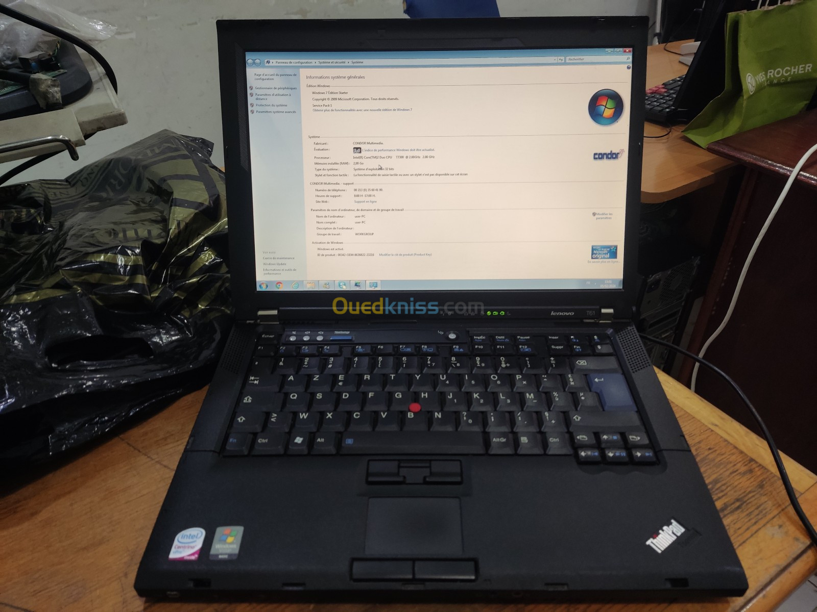 Laptop Lenovo T61