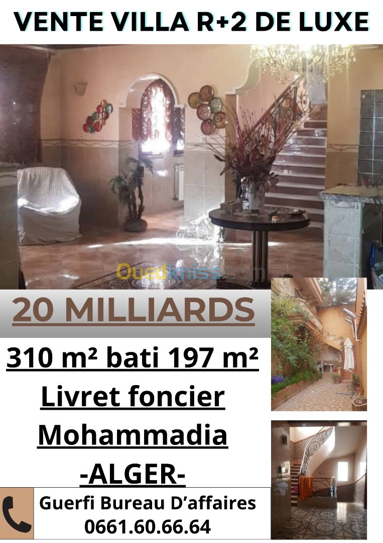 Vente Villa Alger Mohammadia