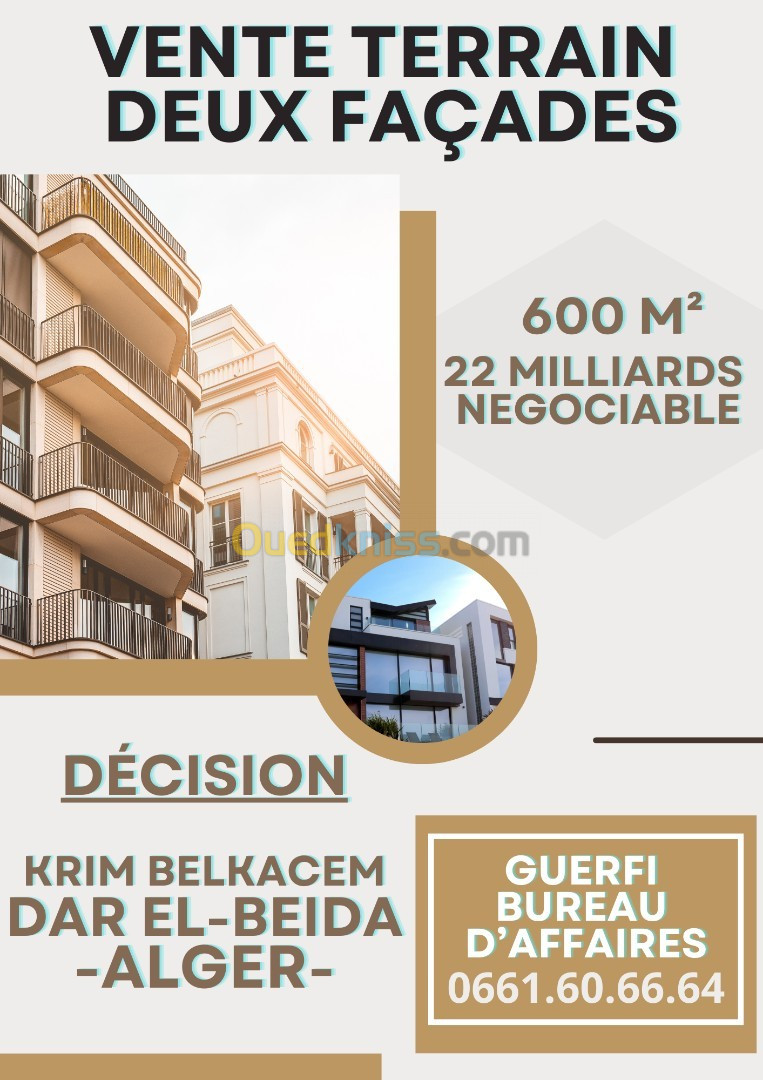 Vente Terrain Alger Dar el beida