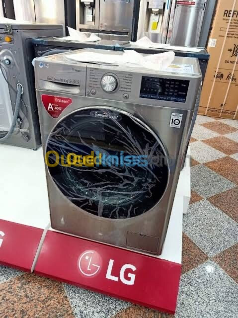 Promo Machine A Laver LG 10,5KG Steam Wash Simple / Séchante