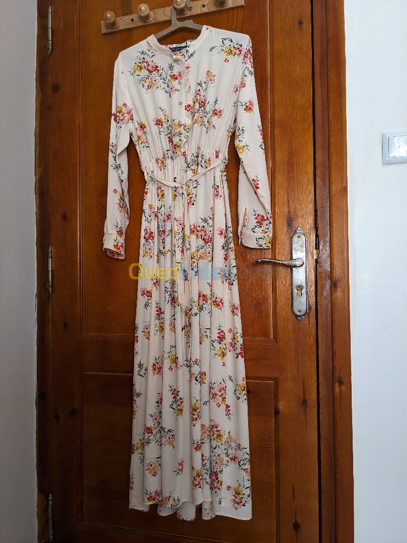 Robe longue Vintage à fleurs 