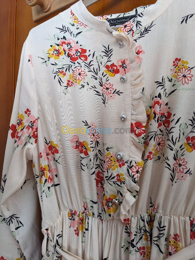 Robe longue Vintage à fleurs 