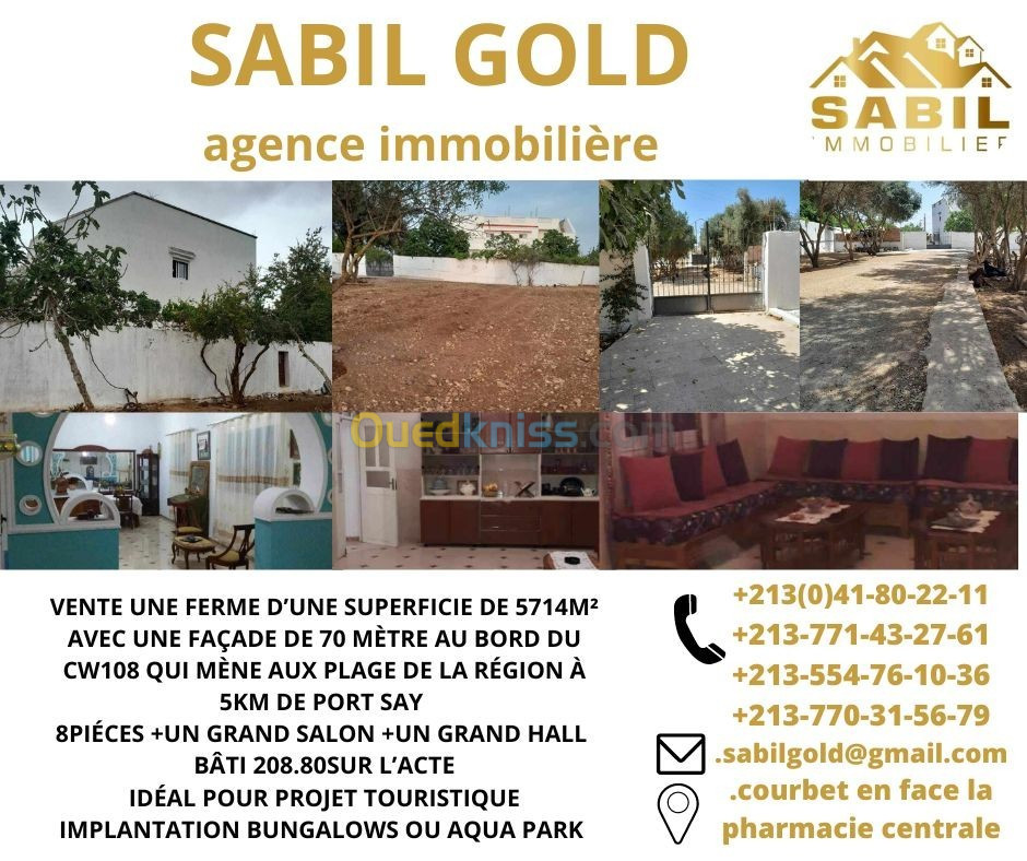 Vente bien immobilier Tlemcen Maghnia