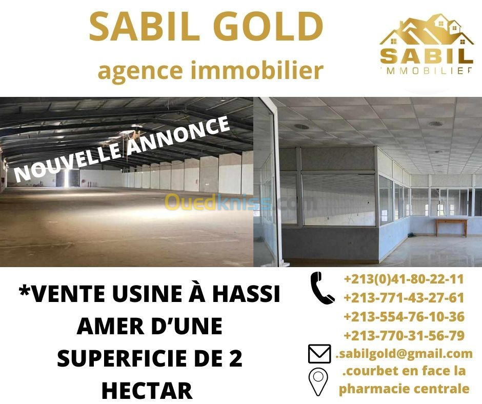 Vente Usine Oran Hassi bounif