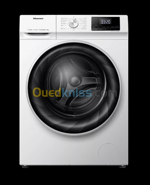 Promotion machine a laver hisense 10 kg gris blanc ozon 