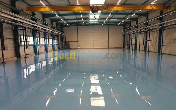 Epoxy et Resine ( Parking, Usines, Hangar, Etanchéité ,, )