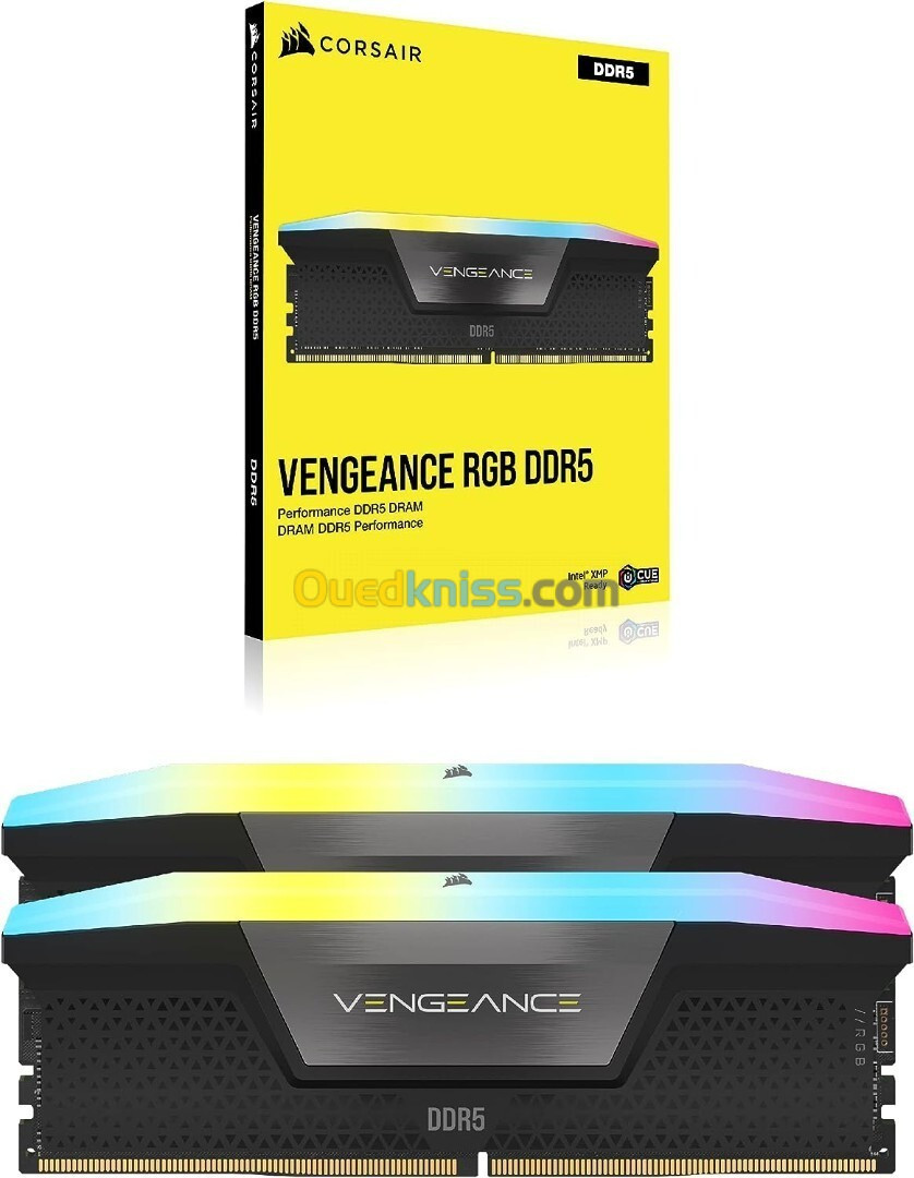  Vengeance RGB DDR5 32 Go (2 x 16 Go) 6000 MHz Noir