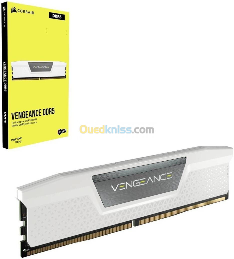 CORSAIR VENGEANCE DDR5 RAM 32Go (2x16Go) 5200MHz CL40 Intel XMP Compatible iCUE Mémoire d'Ordinateur