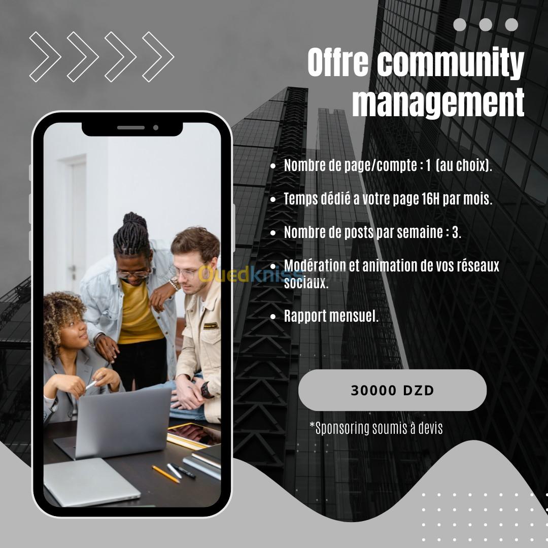 Prestation de community management PRO