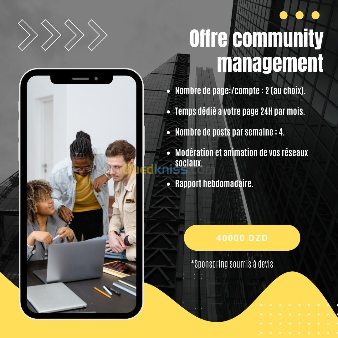 Prestation de community management PRO