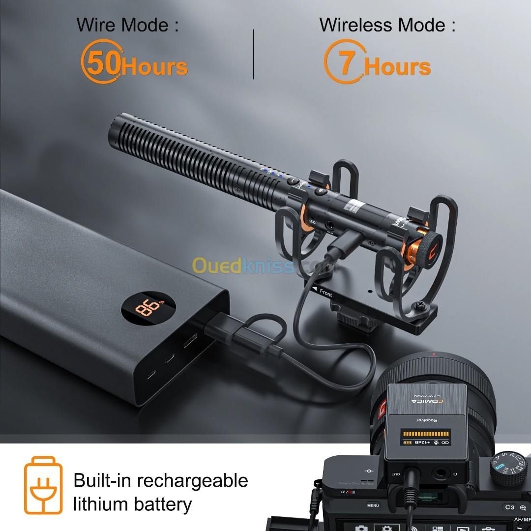 Comica Audio VM30 Wireless Shotgun Microphone System (2.4 GHz)