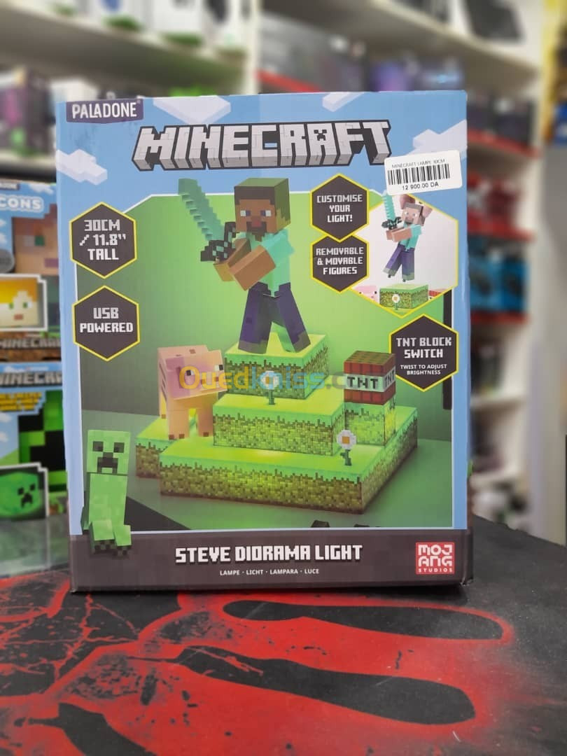 Lampe Paladone Minecraft Steve Diorama 