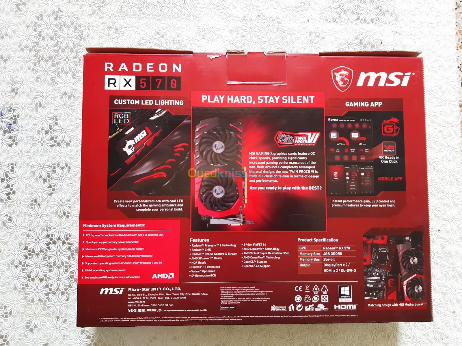 Rx570 msi gaming x 4gb 