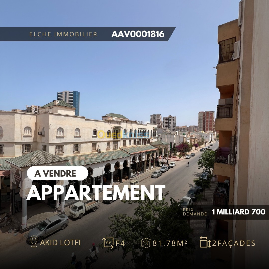 Vente Appartement F4 Oran Bir el djir