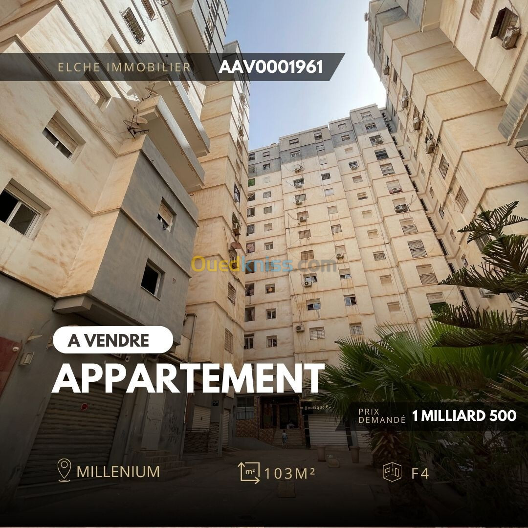 Vente Appartement F4 Oran Bir el djir