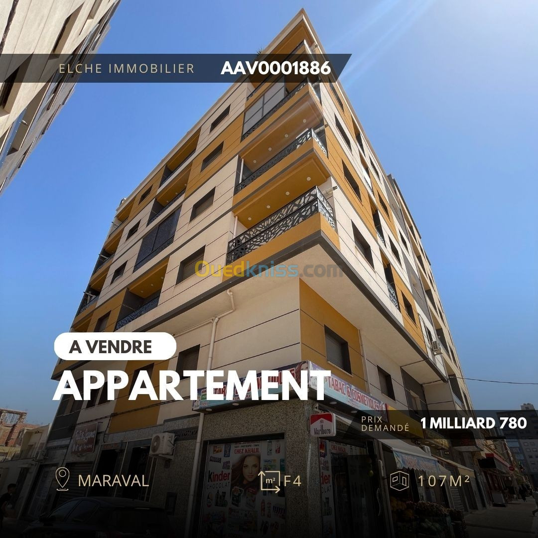 Vente Appartement F4 Oran Oran