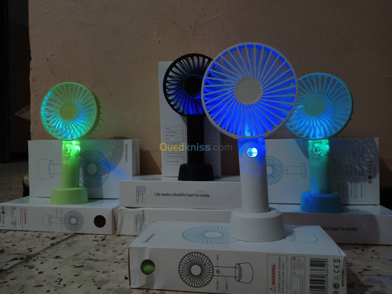 Mini ventilateur 3 vitesse recharjable