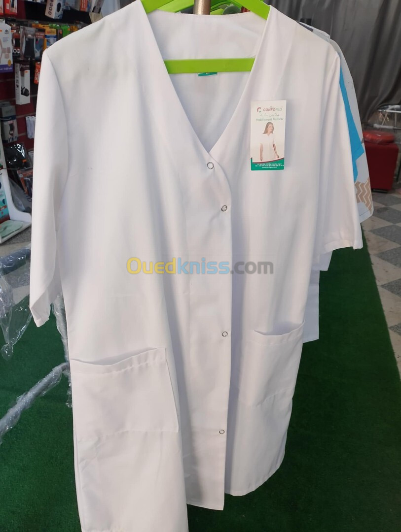 BLOUSE MÉDICALE BLANCHE pour femmes