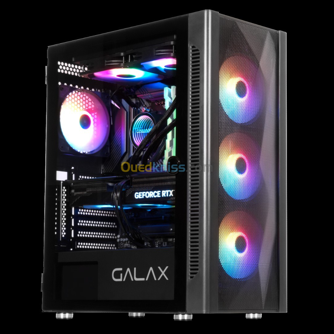 BOITIER GALAX REVOLUTION 06 BLACK-WHITE 4 FAN RGB