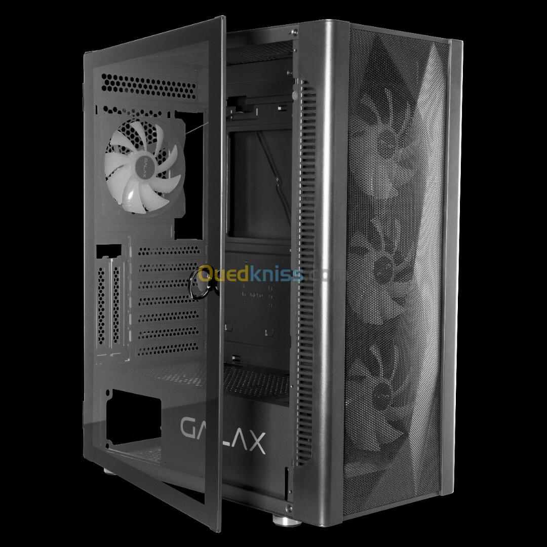 BOITIER GALAX REVOLUTION 06 BLACK-WHITE 4 FAN RGB