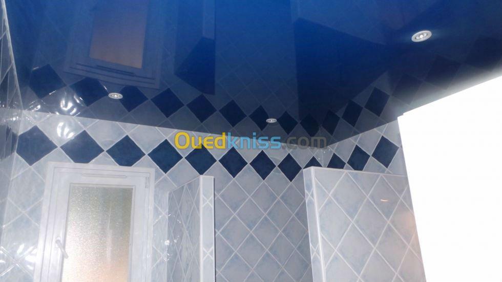 Montage de faux plafond en PVC