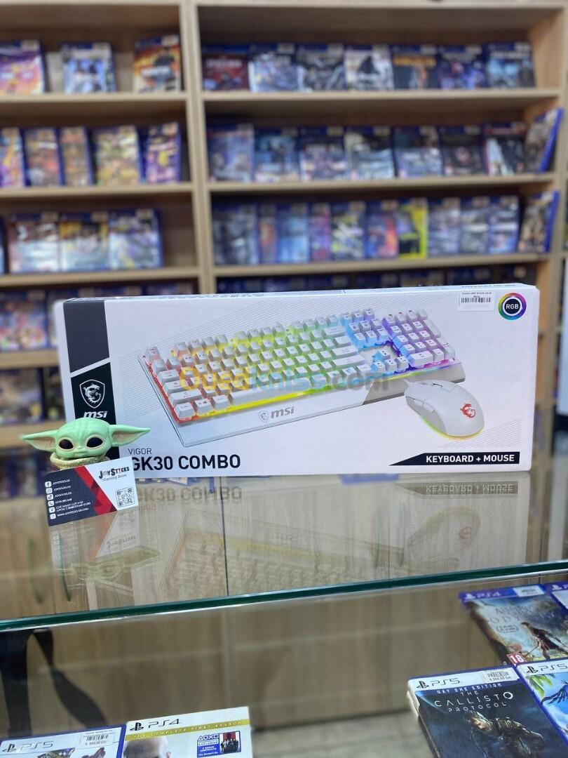 COMBO CLAVIER SOURIS MSI VIGOR GK30 WHITE