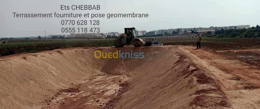 Bassin geomembrane 