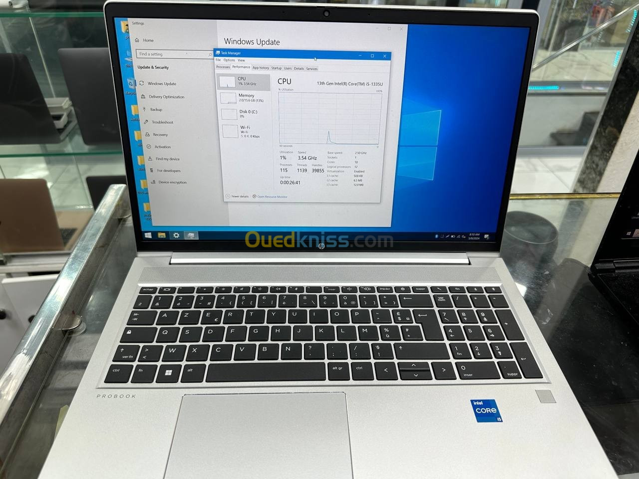 HP ProBook 450 GEN 10 15'6 POUCES i5 13 EME 16GO RAM 512 NVME