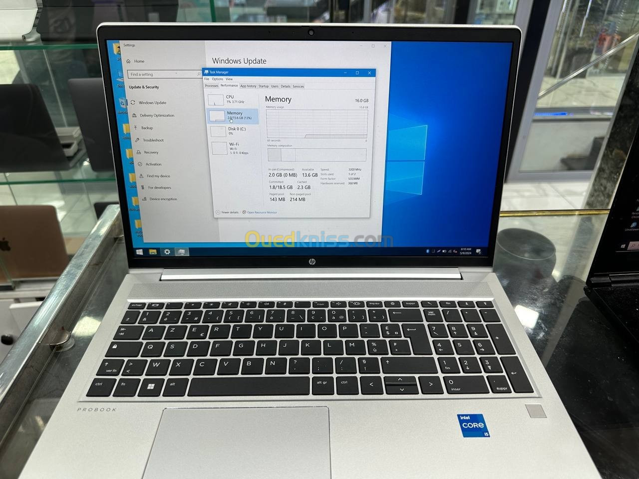 HP ProBook 450 GEN 10 15'6 POUCES i5 13 EME 16GO RAM 512 NVME