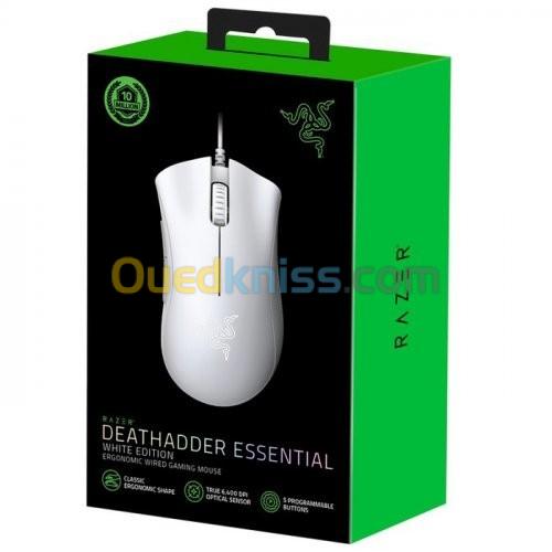 Razer DeathAdder Essential - Gaming Mouse (White)