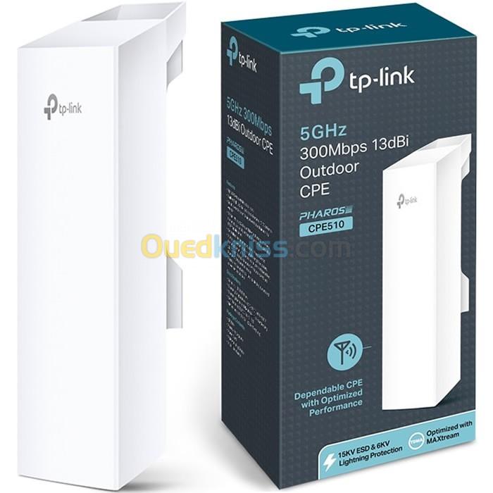 POINT DACCES EXTERIEUR TP-LINK CPE510 Wi-Fi 5GHz 300Mbps 13dBi